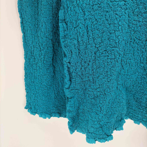 イッセイミヤケミー ISSEY MIYAKE me 23AW カリフラワーシャツ ターコイズ レディース