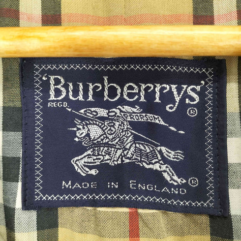 バーバリーズ BURBERRYS MADE IN ENGLAND 裏地ノバチェックステンカラーコート メンズ