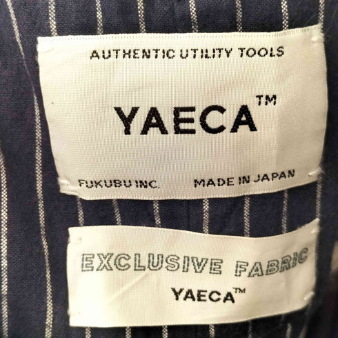 ヤエカ YAECA リネン混ストライプオーバーオール レディース S