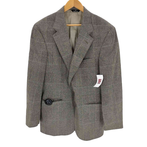 チャップスラルフローレン CHAPS RALPH LAUREN USA製 グレンチェック 2Bテーラードジャケット メンズ