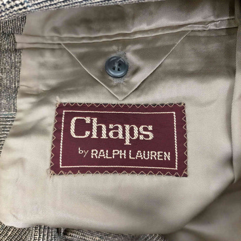 チャップスラルフローレン CHAPS RALPH LAUREN USA製 グレンチェック 2Bテーラードジャケット メンズ