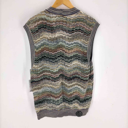 ミッソーニ MISSONI 総柄 Vネック ベスト メンズ