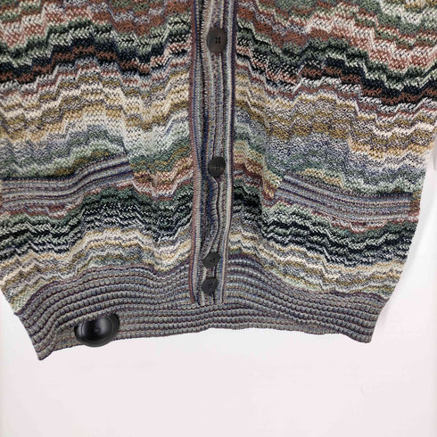 ミッソーニ MISSONI 総柄 Vネック ベスト メンズ