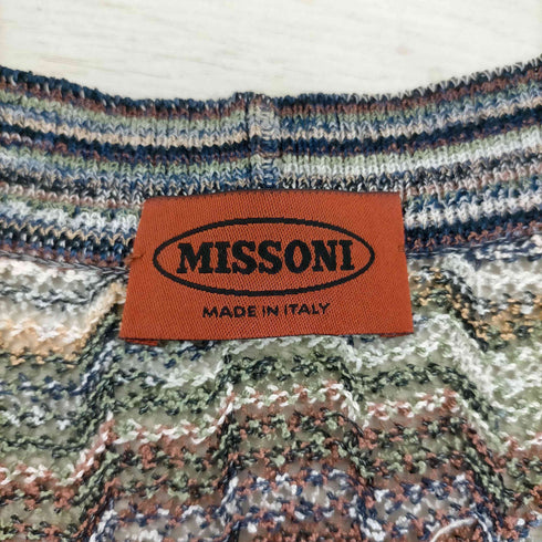 ミッソーニ MISSONI 総柄 Vネック ベスト メンズ