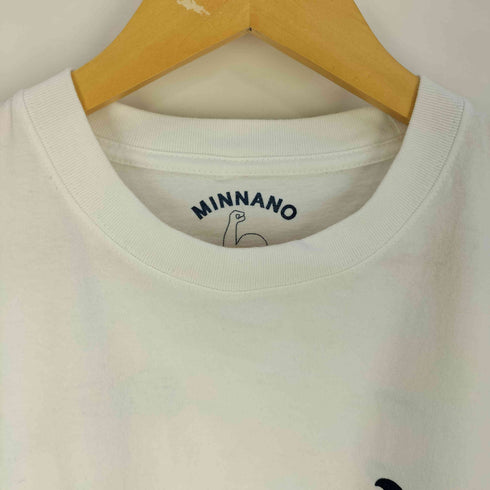 ミンナノ MIN-NANO TUFF COTTON 両面プリント クルーネック Tシャツ メンズ import:XL