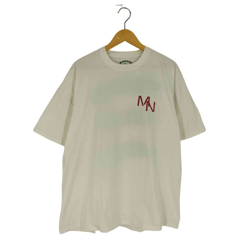 ミンナノ MIN-NANO TUFF COTTON 両面プリント クルーネック Tシャツ メンズ import:XL