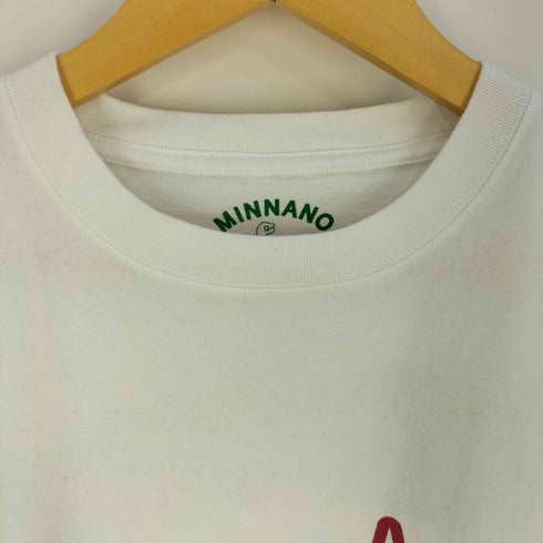 ミンナノ MIN-NANO TUFF COTTON 両面プリント クルーネック Tシャツ メンズ import:XL