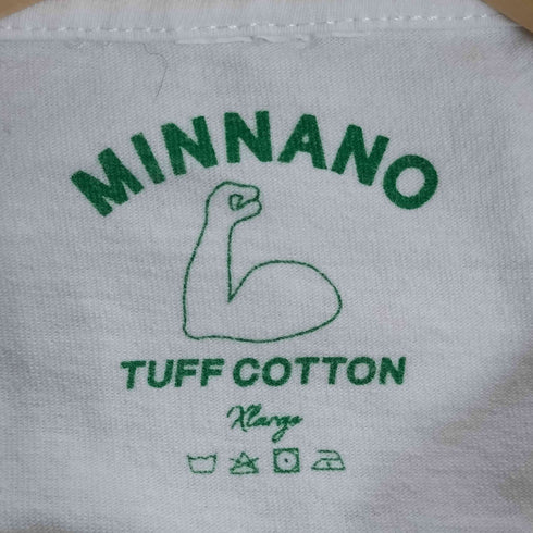 ミンナノ MIN-NANO TUFF COTTON 両面プリント クルーネック Tシャツ メンズ import:XL