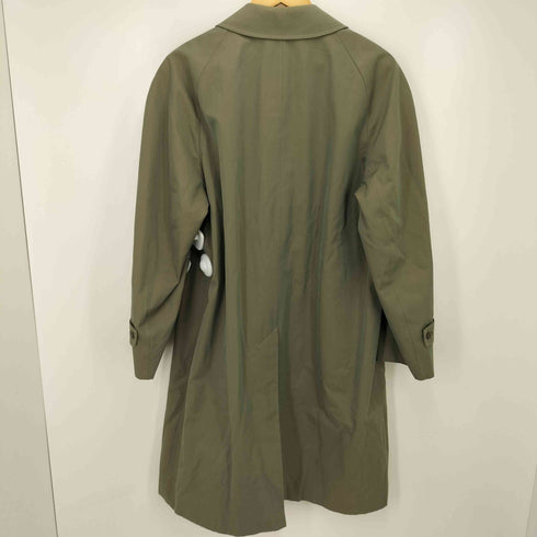 アクアスキュータム AQUASCUTUM 70-80S 英国製 裏地クラブチェック 玉虫 ステンカラーコート メンズ M14