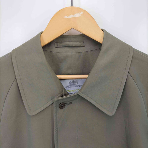 アクアスキュータム AQUASCUTUM 70-80S 英国製 裏地クラブチェック 玉虫 ステンカラーコート メンズ M14