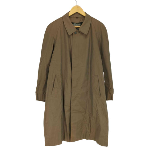 イヴサンローラン Yves Saint Laurent 玉虫 裏地チェックステンカラーコート メンズ 96A7