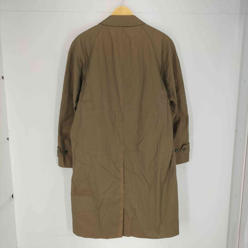 イヴサンローラン Yves Saint Laurent 玉虫 裏地チェックステンカラーコート メンズ 96A7