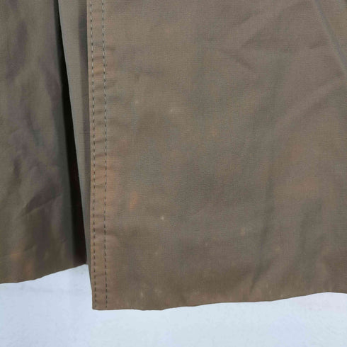 イヴサンローラン Yves Saint Laurent 玉虫 裏地チェックステンカラーコート メンズ 96A7