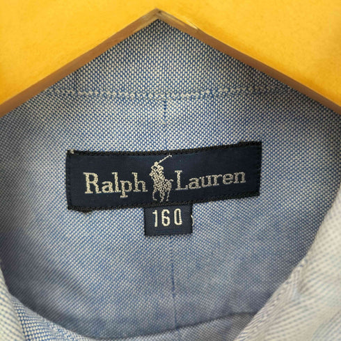 ラルフローレン RALPH LAUREN ポニー 刺繍 ボタンダウン S/S シャツ レディース 160
