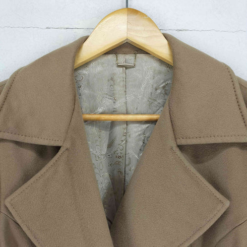 ロロピアーナ Loro Piana 裏地ペイズリー柄 CASHMERE 100 チェスターコート レディース
