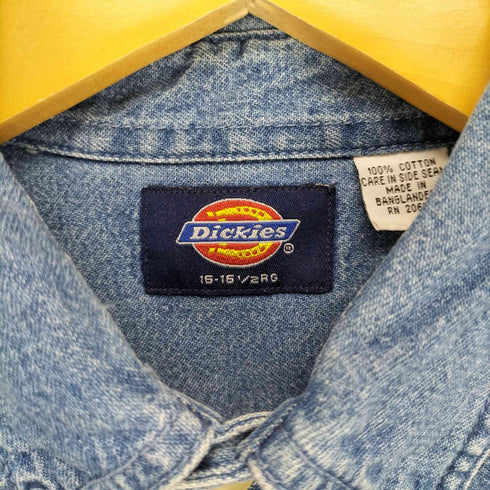ディッキーズ Dickies BD デニムL/Sシャツ メンズ 15-15 1/2RG