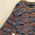 クージー COOGI 80-90S オーストラリア製 総柄 切替 クレイジーパターン 3D クルーネック ニット セーター ビッグサイズ メンズ 4X