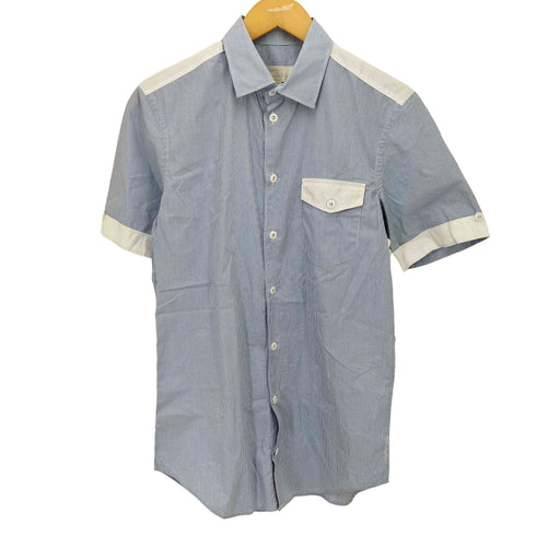 ディーゼル DIESEL 00S カラーブロック切替 ストライプ S/S シャツ レディース import:S