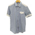 ディーゼル DIESEL 00S カラーブロック切替 ストライプ S/S シャツ レディース import:S