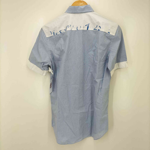 ディーゼル DIESEL 00S カラーブロック切替 ストライプ S/S シャツ レディース import:S