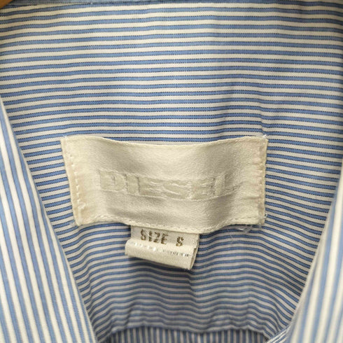 ディーゼル DIESEL 00S カラーブロック切替 ストライプ S/S シャツ レディース import:S