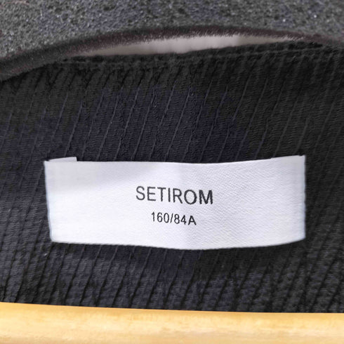 setirom ノーカラーテーラードジャケット レディース 160/84A