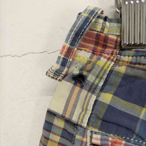 ジェイクルー J.CREW チェック柄 パッチワークショーツ メンズ 32inch