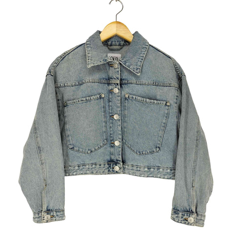 ザラ ZARA 2ポケットショートデニムジャケット レディース JPN:S