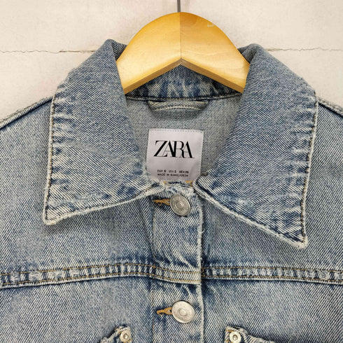 ザラ ZARA 2ポケットショートデニムジャケット レディース JPN:S