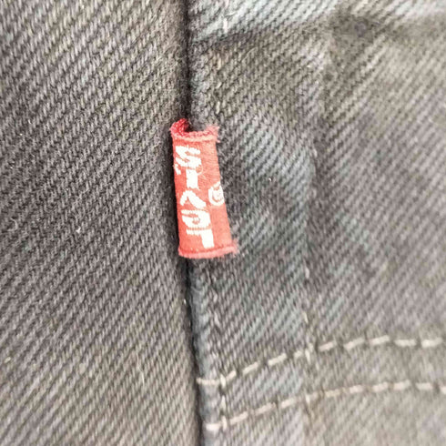 リーバイス Levis 90S 英国製 501 ユーロ ボタン裏311 後染め ボタンフライ ブラックデニムパンツ メンズ W34 L32