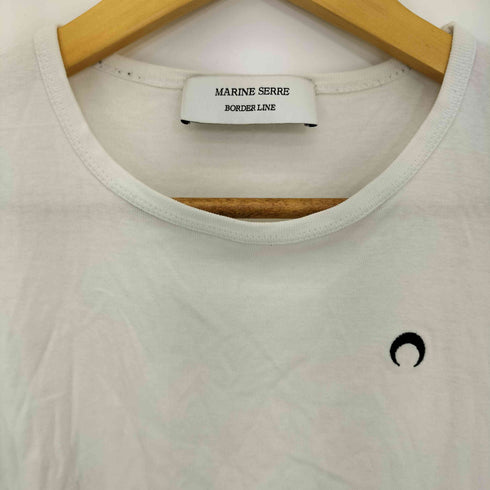 マリーンセル MARINE SERRE BORDER LINE ワンポイント Tシャツ レディース import:M