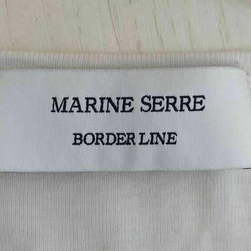 マリーンセル MARINE SERRE BORDER LINE ワンポイント Tシャツ レディース import:M