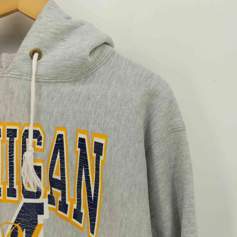 チャンピオン Champion 90S USA製 刺繍タグ REVERSE WEAVE リバースウィーブ ラバープリント フロントプリント プルオーバー パーカー メンズ import:L