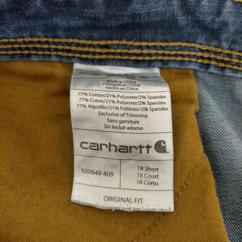 カーハート Carhartt オリジナルフィット ブーツカットデニムパンツ メンズ 18