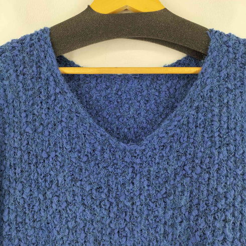 アーシー earthy ドロップヤーンVネックニット レディース FREE
