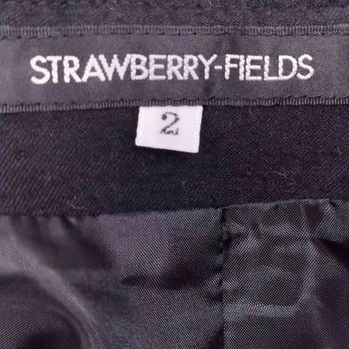 ストロベリーフィールズ STRAWBERRY-FIELDS 千鳥格子 ウールスカート レディース JPN:2