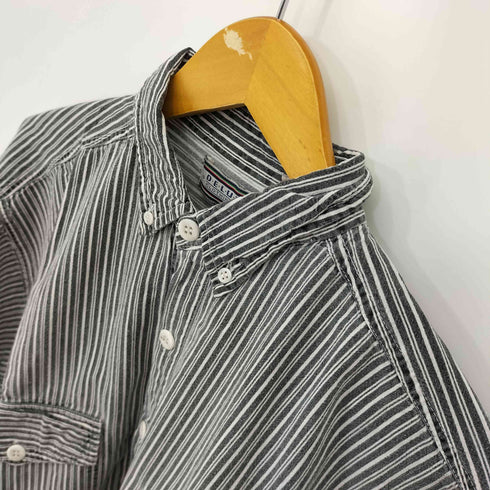D.E.L.U.X.E clothing co BD 2ポケット ストライプ L/S シャツ メンズ import:M