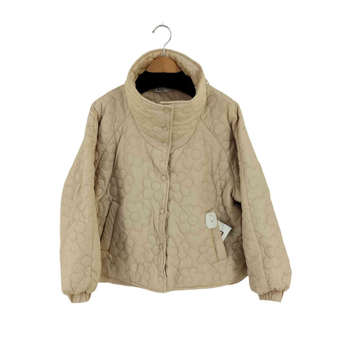 ザラ ZARA フラワーキルティングジャケット レディース import:M