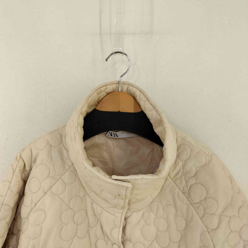 ザラ ZARA フラワーキルティングジャケット レディース import:M