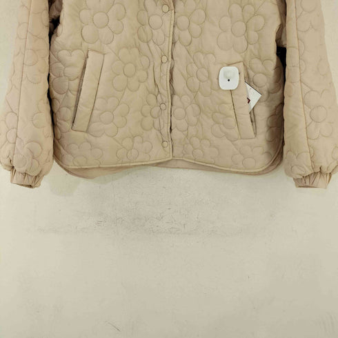 ザラ ZARA フラワーキルティングジャケット レディース import:M