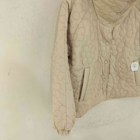 ザラ ZARA フラワーキルティングジャケット レディース import:M