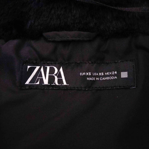 ザラ ZARA フェイクファー ブルゾン レディース 34