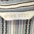 エヘカソポ EHKA SOPO ストライプ バンドカラーシャツワンピース レディース