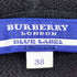 バーバリーブルーレーベル BURBERRY BLUE LABEL ロゴ刺繍 ウールパーカー レディース 38