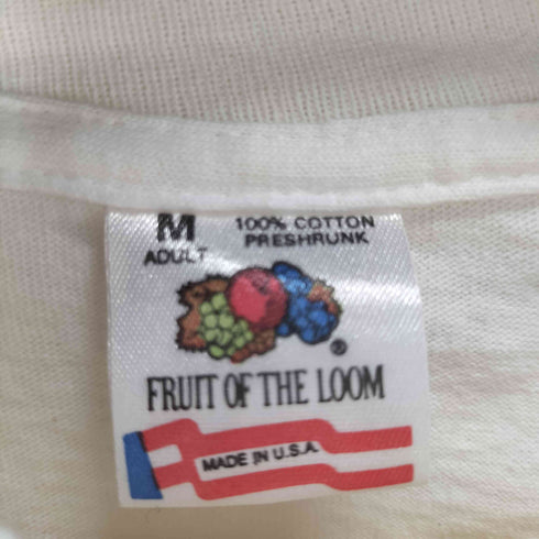 フルーツオブザルーム FRUIT OF THE LOOM USA製 90S プリントS/STシャツ シングルステッチ メンズ import:M