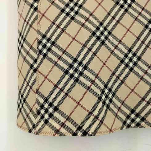 バーバリーブルーレーベル BURBERRY BLUE LABEL ロゴ刺繍 ノヴァチェック ノースリーブワンピース レディース 38
