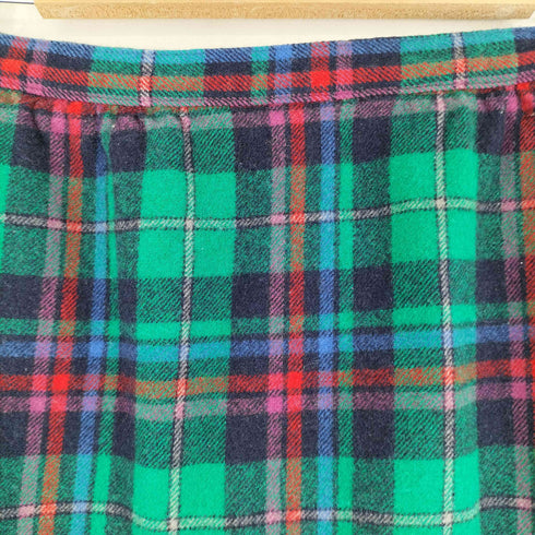 ペンドルトン PENDLETON MADE IN USA ウール チェックスカート レディース