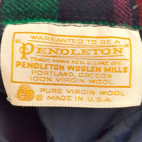 ペンドルトン PENDLETON MADE IN USA ウール チェックスカート レディース