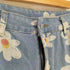 FASHION JEANS 花柄プリントワイドデニムパンツ Y2K メンズ XXL