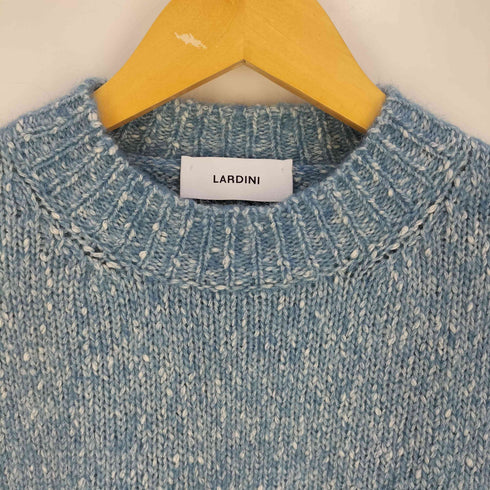 ラルディー二 LARDINI イタリア製 コットンアルパカ メランジクルーネックニット メンズ import:L
